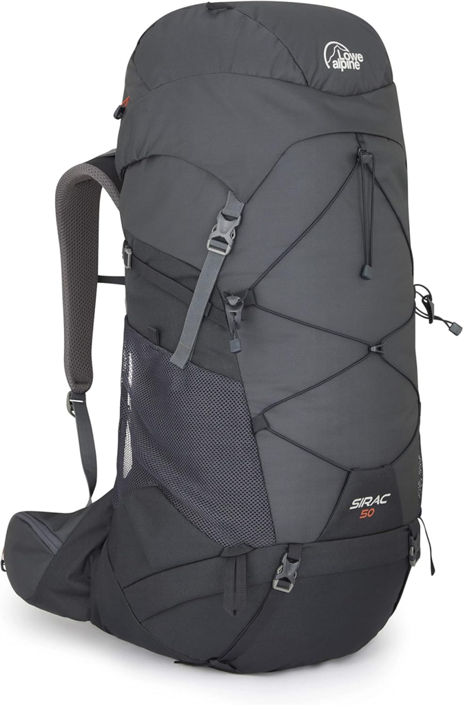 A lightweight and waterproof multi-day hiking backpack with plenty of room for gear