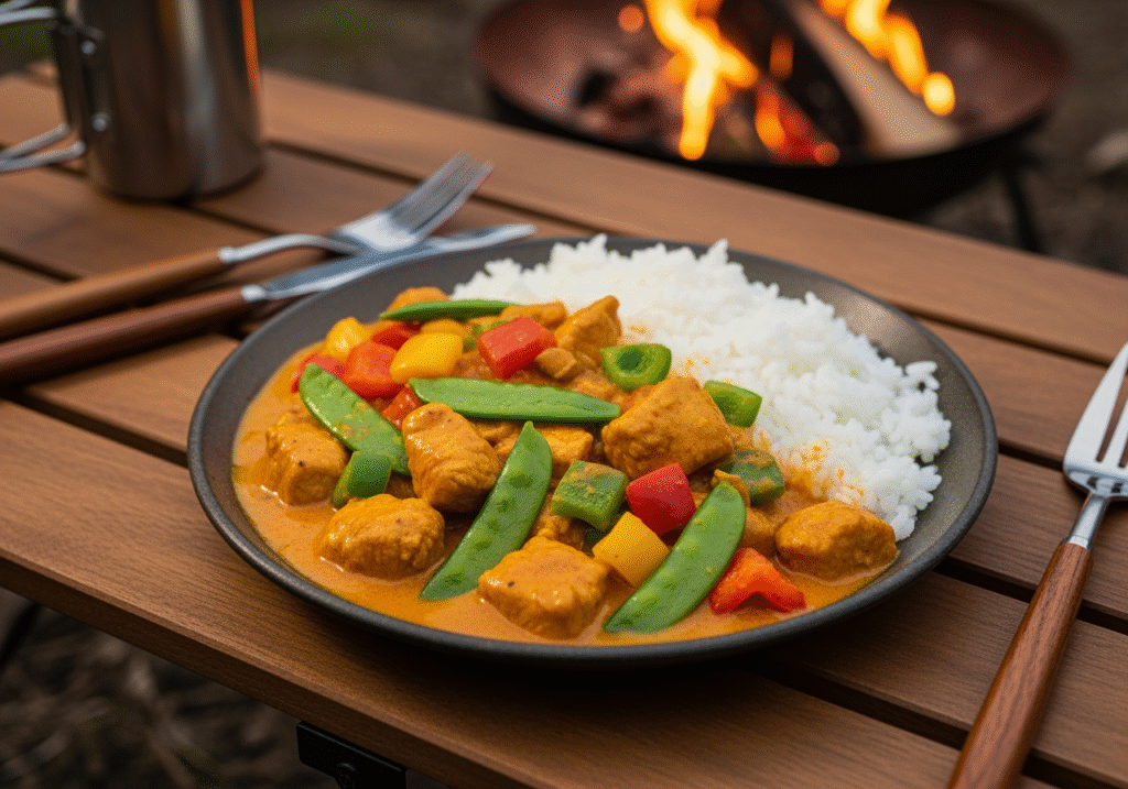 Chicken curry. Source: Rebecca Campbell