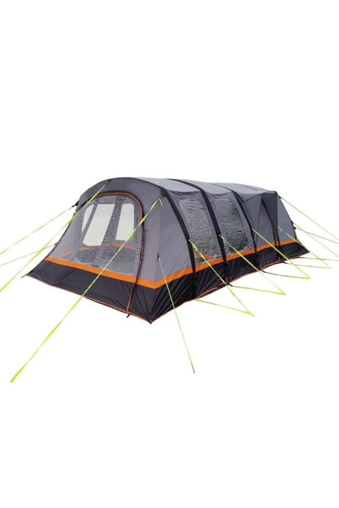 Discovery 6 Berth Inflatable Tent. Source: Mountain Warehouse