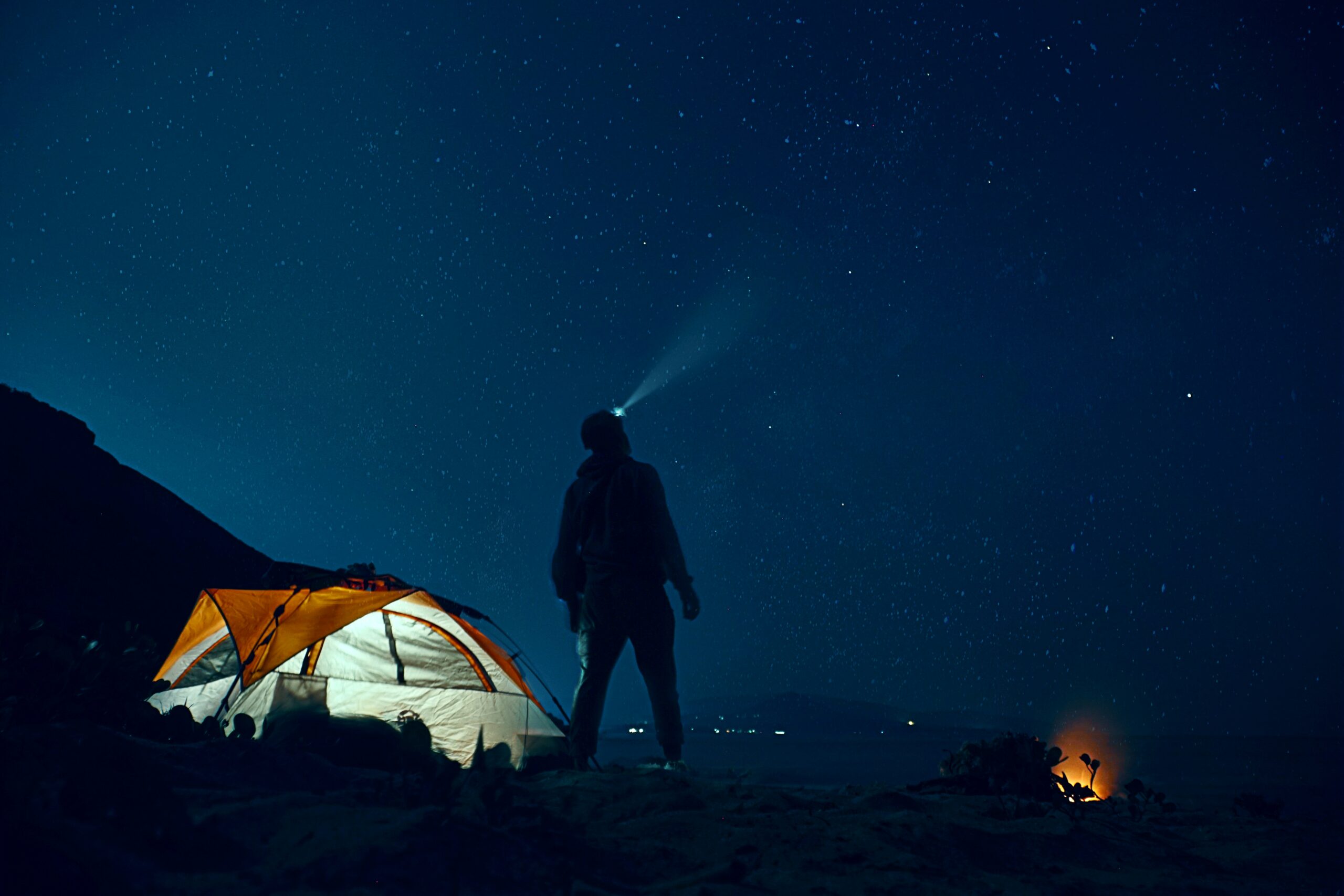 Stargazing and camping. Photo by Rahul Bhosale on Unsplash