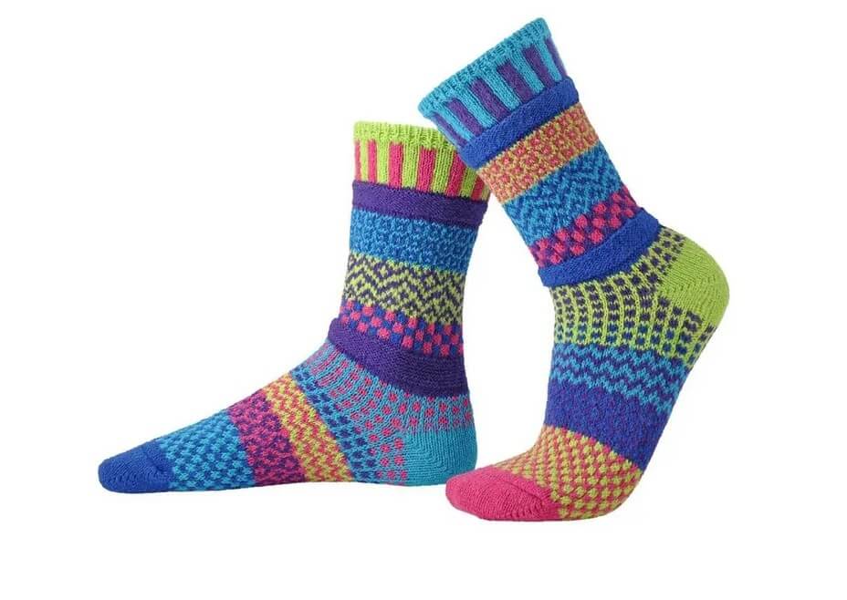 Unisex Mismatched Striped Pattern Crew Sock. Source: Mountain Warehouse