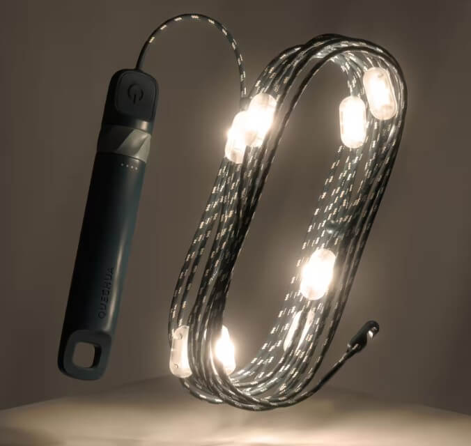 Rechargeable Camping String Lights. Source: Decathlon
