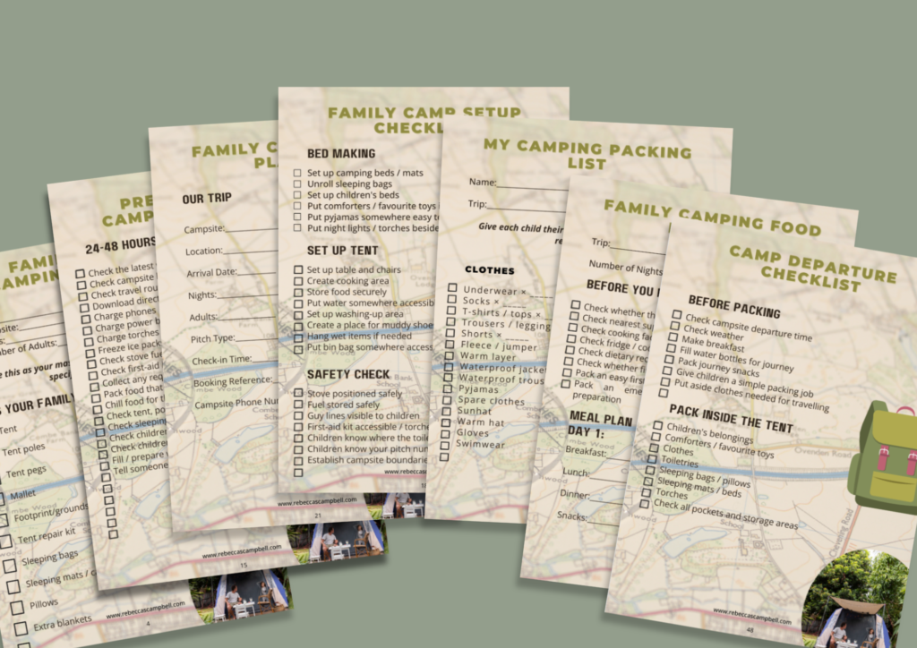 7 Family Camping Planner Checklist Printables. Source: Rebecca Campbell Ltd