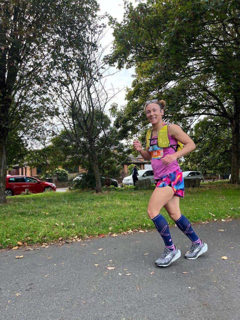 Rebecca running the Run to the Sea Bournemouth run. Source: Rebecca Campbell Ltd